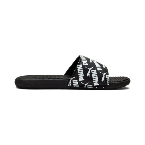 PUMA Men\'s Cool Cat Slide Sandal. Black/Multi-white Logo Size 11 main image 4